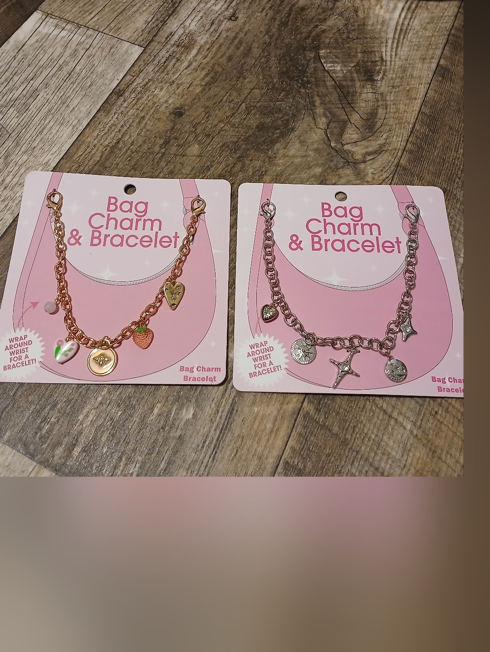 Bag Charm & Bracelet 2pk